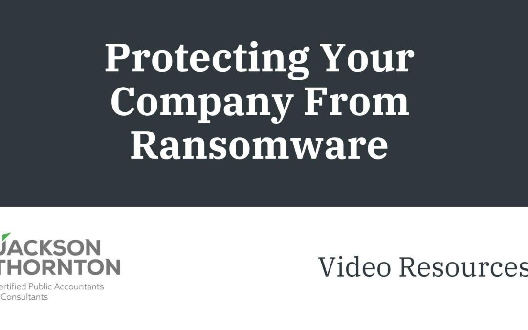 Protecting Your Company From Ransomware